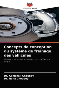 Paperback Concepts de conception du système de freinage des véhicules [French] Book