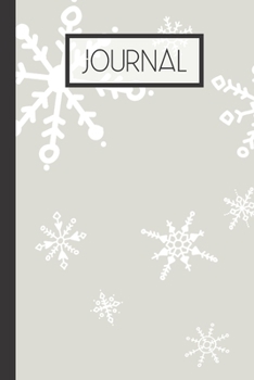 Journal: Winter Snowflake Lined 120 Page Journal (6"x 9")