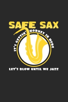 Paperback Safe Sax Jazz: 6x9 Jazz(Music - lined - ruled paper - notebook - notes Book