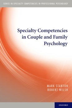 Paperback Specialty Competencies in Couple and Family Psychology Book