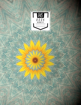 Paperback Notebook: Sun Flower- College Ruled, Lined, Large Notebook Book