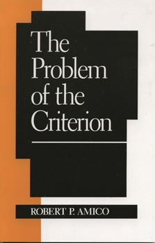 Paperback The Problem of the Criterion Book