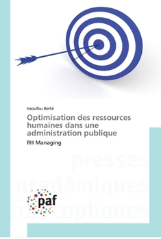 Paperback Optimisation des ressources humaines dans une administration publique [French] Book