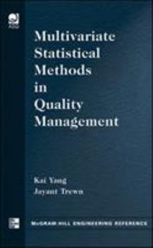 Hardcover Multivariate Statistical Methods in Quality Management Book