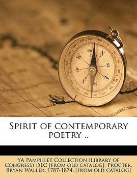 Paperback Spirit of Contemporary Poetry .. Book