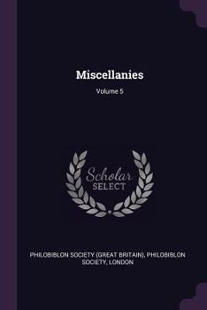 Paperback Miscellanies; Volume 5 Book