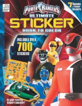 Paperback Power Rangers Ultimate Sticker Book To Color Book