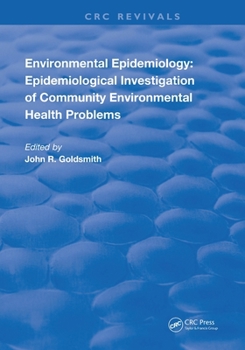Paperback Environmental Epidemiology: Epidemiology Investigation of Community Environmental Health Problems Book