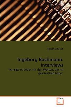 Paperback Ingeborg Bachmann. Interviews [German] Book