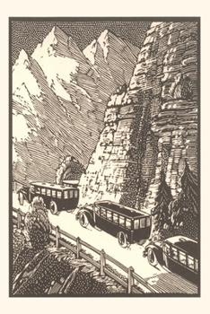 Paperback Vintage Journal Tour Buses in the Mountains Book