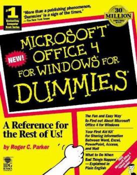 Paperback Microsoft Office 4 for Windows for Dummies Book