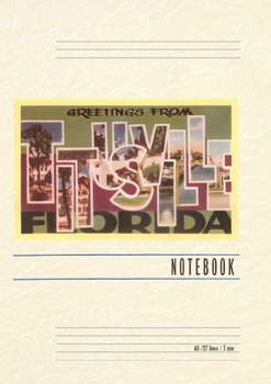 Paperback Vintage Lined Notebook Greetings from Titusville, Florida Book