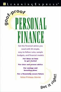 Paperback Goof-Proof Personal Finance Book