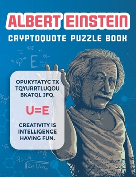 Paperback Cryptoquip Puzzle Books for Adults: Albert Einstein Cryptoquote Puzzle Book