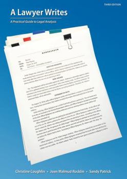 Paperback A Lawyer Writes: A Practical Guide to Legal Analysis Book