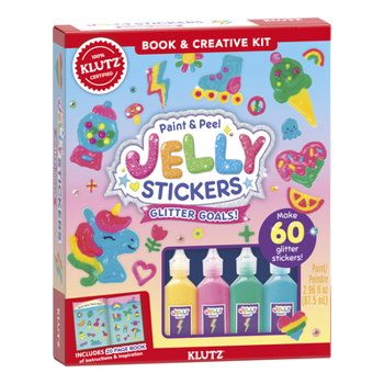 Misc. Paint & Peel Jelly Stickers: Glitter Goals Book