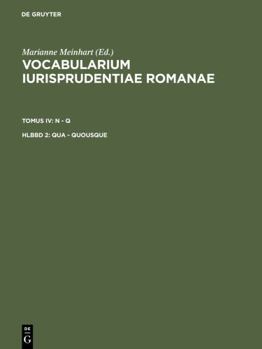 Hardcover Qua - quousque (Latin Edition) [Latin] Book