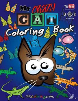 Paperback My Crazy Cat Coloring Book