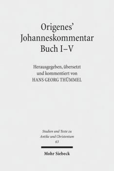 Paperback Origenes' Johanneskommentar Buch I-V [German] Book