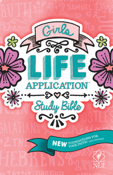 Paperback Girls Life Application Study Bible-NLT Book