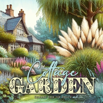 Paperback Cottage Garden Coloring Book for Adults: Cottages Coloring Book for Adults Gardens Coloring Book for Adults Book