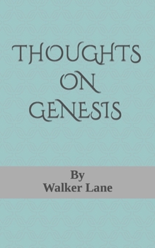 Paperback Thoughts on Genesis Book