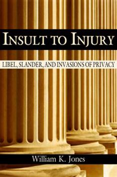 Hardcover Insult to Injury: Libel, Slander and Invasions of Privacy Book