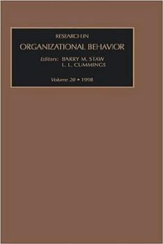 Hardcover Research in Organizational Behavior: Volume 20 Book