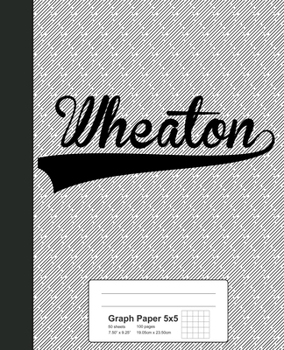 Paperback Graph Paper 5x5: WHEATON Notebook Book