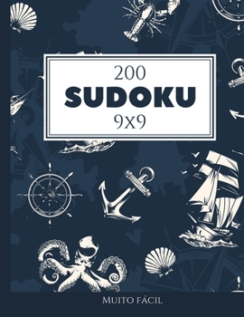 Paperback 200 Sudoku 9x9 muito fácil Vol. 1: com soluções e quebra-cabeças bônus [Portuguese] Book