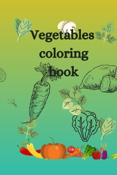 Paperback Vegetables coloring book