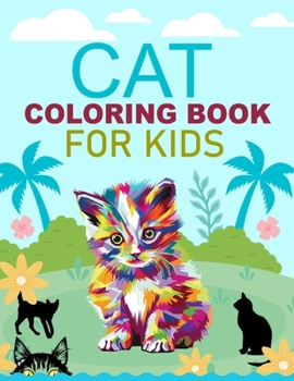 Paperback Cat Coloring Book For Kids: Cat Adult Coloring Book