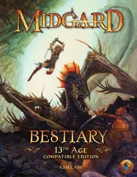 Paperback Midgard Bestiary (13th Age Compatible) Book