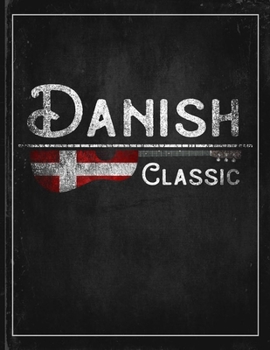 Danish Classic: Denmark Flag Guitar Journal Heritage Gift Idea for Daguhter, Mom, Coworker  Planner Daily Weekly Monthly Undated Calendar Organizer Journal