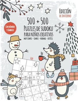 Paperback Libro de sudokus de las estaciones para niños creativos: Libro de sudokus para niños con 500 números y símbolo sudokus - dificultad muy fácil a difíci [Spanish] Book