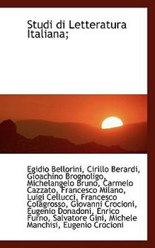 Studi Di Letteratura Italiana;