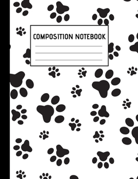 Paperback Composition Notebook: Cute Dog Animal College Ruled Blank Lined Notebooks for Teens Kids Students Worker - School Writing Notes Journal - 12 Book
