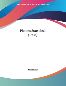 Paperback Platons Statsideal (1908) [Spanish] Book