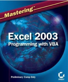 Paperback Excel 2003 Programming with VBA Book