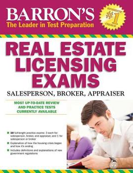 Paperback Barron's Real Estate Licensing Exams Book