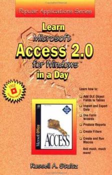 Paperback Lrn MS Access 2.0 Windows/Day Book