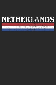 Paperback Notebook: Netherlands Gift Dot Grid 6x9 120 Pages Book