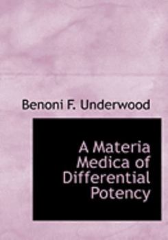 Paperback A Materia Medica of Differential Potency [Large Print] Book
