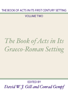 Paperback Book of Acts in Its First Century Setting Book