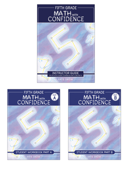 Paperback Fifth Grade Math with Confidence Complete Bundle Book