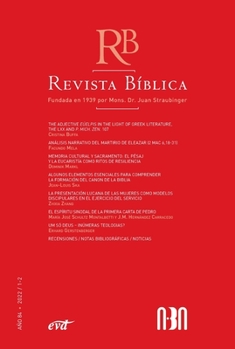 Paperback Revista Bíblica 2022/1-2 - Año 84 [Spanish] Book