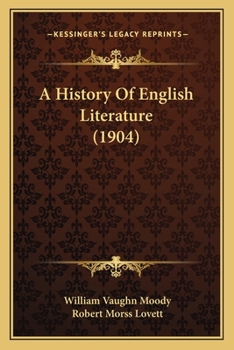 Paperback A History Of English Literature (1904) Book
