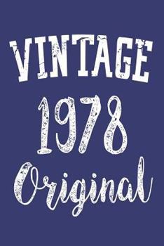 Paperback Vintage 1978 Original: Celebrating 40th Happy Birthday Keepsake Message Notebook Book