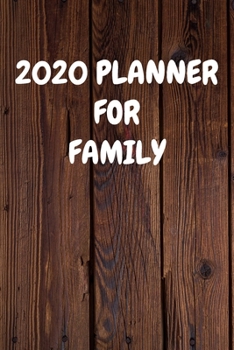 2020 Planner for Family: Cool Wood Themed Daily Weekly Monthly 2020 - 2021 Planner / Organizer / Diary - Christmas Gift