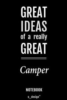 Notebook for Campers / Camper: awesome handy Note Book [120 blank lined ruled pages]